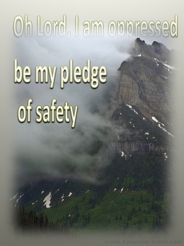 Isaiah 38:14 Be My Pledge Of Safety (beige)